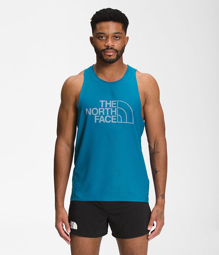 Camiseta The North Face Hombre Azules Flight Weightless Tank 05713WVJA